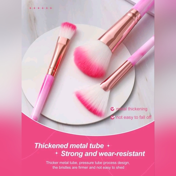 Pink Makeup Brush Set - Picture 3 of 5